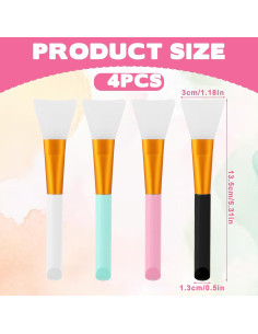 4 Piezas Cepillos Aplicadores de Mascarilla Facial Tweruna 2