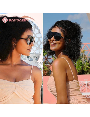 Gafas de sol aviador Karsaer unisex retro 55mm UV400