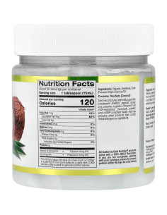 Aceite de Coco Virgen Extra Orgánico California Gold 473 ml 2