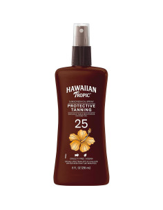 Aceite bronceador en spray Hawaiian Tropic SPF 25 240ml + Manteca corporal 240ml 2