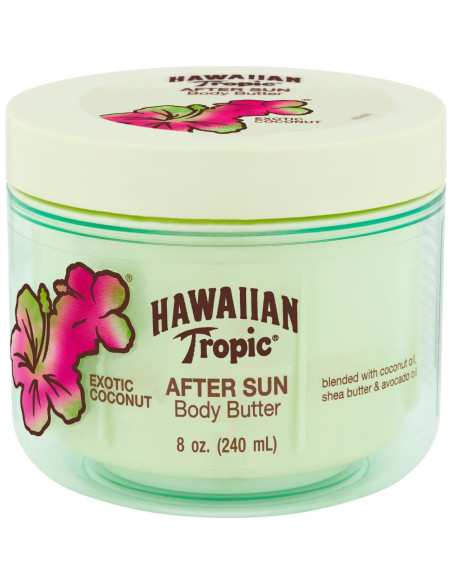 Aceite bronceador en spray Hawaiian Tropic SPF 25 240ml + Manteca corporal 240ml