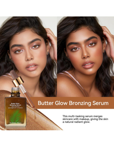 Suero Bronceador Glow MAEPEOR 30ML Gotas Nutritivas para la Cara