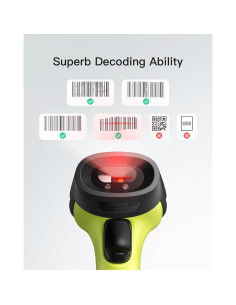 Escáner de Código de Barras Inateck BCST-60 Inalámbrico Verde 2
