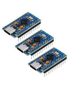 Paquete de 3 Módulos Micro Pro MakerHawk ATmega 32U4 5V 16MHz