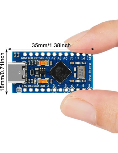 Paquete de 3 Módulos Micro Pro MakerHawk ATmega 32U4 5V 16MHz