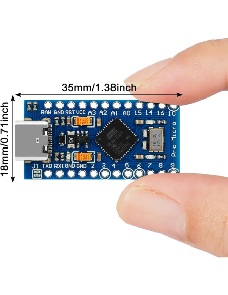 Paquete de 3 Módulos Micro Pro MakerHawk ATmega 32U4 5V 16MHz