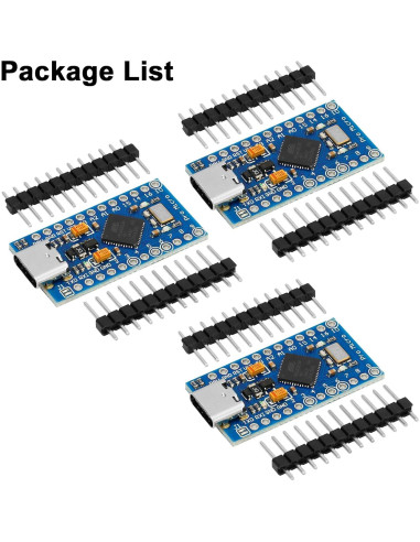 Paquete de 3 Módulos Micro Pro MakerHawk ATmega 32U4 5V 16MHz