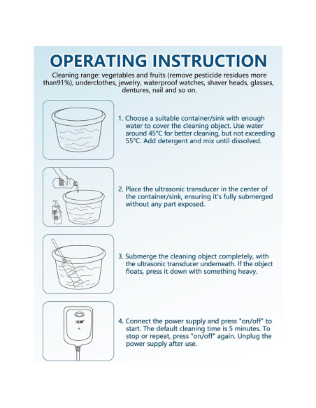 Limpiador Ultrasónico Portátil AMTAST CE-9600 3-5L 110V