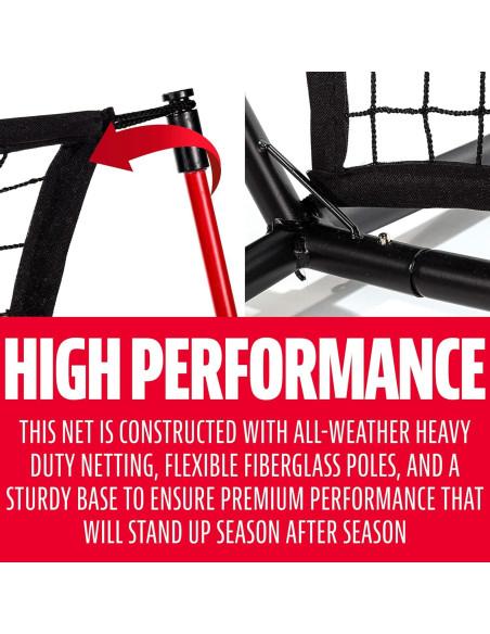 Red de Béisbol Franklin Sports Flexpro 5' x 5' (1.52 m) Portátil