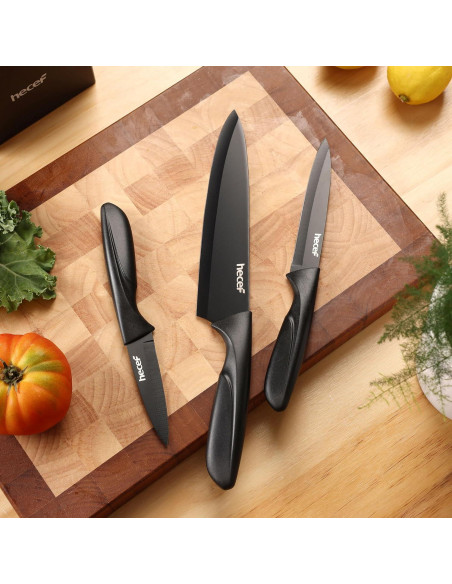 Juego de Cuchillos de Cocina Hecef 15 Piezas Antiadherente