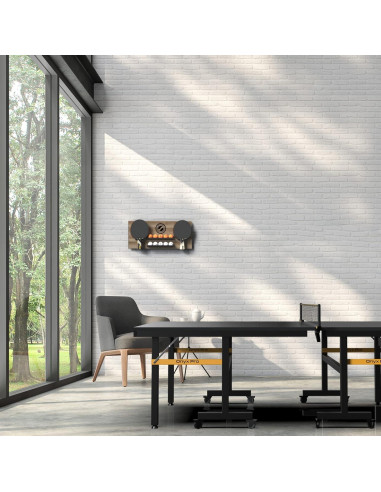Estante de Pared STIGA para Ping Pong - Soporta 6 Raquetas y 10 Pelotas