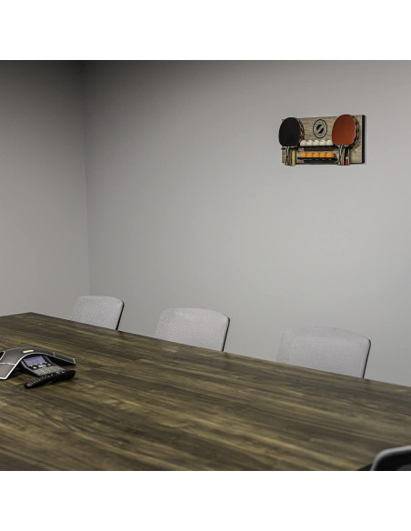 Estante de Pared STIGA para Ping Pong - Soporta 6 Raquetas y 10 Pelotas