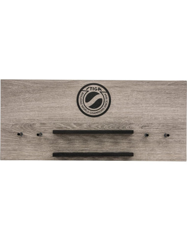 Estante de Pared STIGA para Ping Pong - Soporta 6 Raquetas y 10 Pelotas