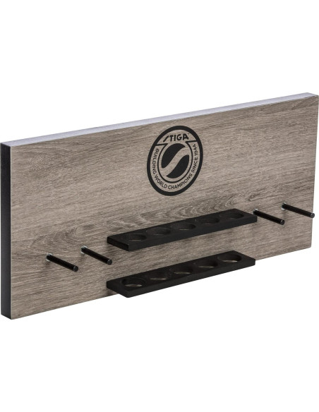 Estante de Pared STIGA para Ping Pong - Soporta 6 Raquetas y 10 Pelotas