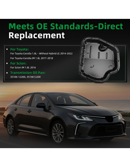 Pan de Aceite de Transmisión Riyhch para Toyota Corolla 2014-2022