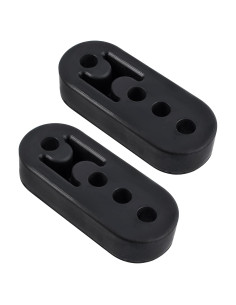 Soportes de Escape de Goma 2PCS Universal 4 Agujeros Ajustables