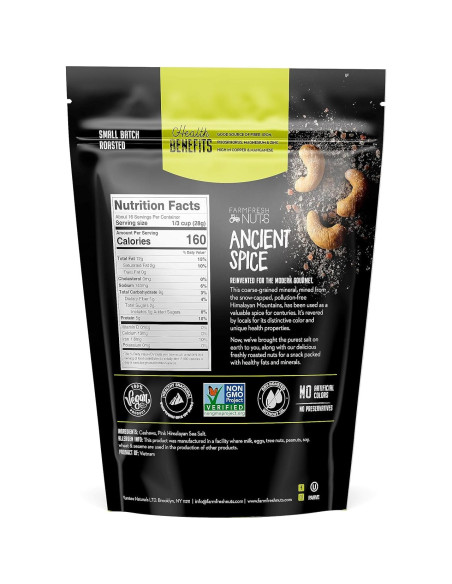 Anacardos Tostados con Sal del Himalaya 0.45 kg - Nueces Frescas