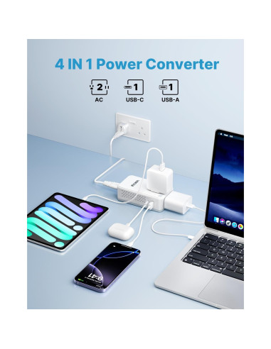 Convertidor de Voltaje VINTAR 220V a 110V 200W para Viajes