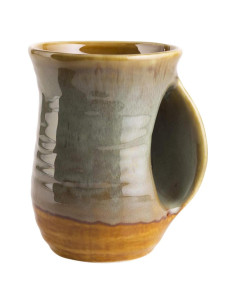 Taza Calentadora de Manos GUTE Cerámica Verde Desierto 414ml