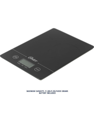 Báscula de Cocina Digital Oster Gridley 5 kg con Pantalla LCD