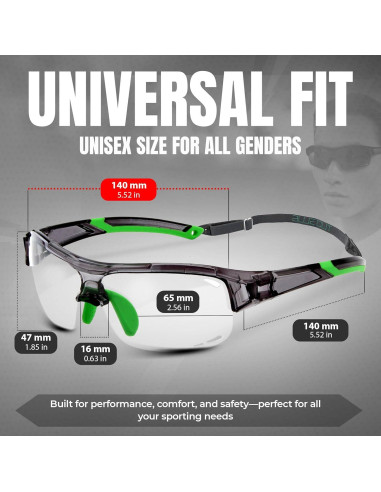 Gafas de Seguridad Deportivas BLUE CUT con Lentes Intercambiables