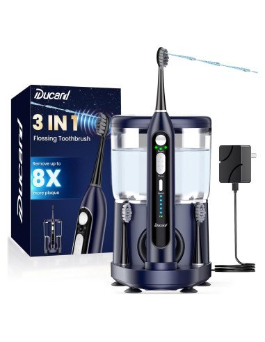Cepillo de Dientes Eléctrico Ducard 3 en 1 con Irrigador 500ml