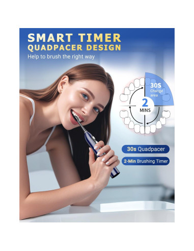 Cepillo de Dientes Eléctrico Ducard 3 en 1 con Irrigador 500ml