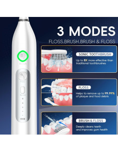 Cepillo de Dientes Eléctrico OILSAO ABB886-2 con Irrigador 3 en 1 2
