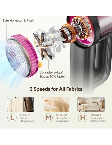 Afeitadora de tela Wauvmoss CY609 2 en 1 recargable 2000mAh