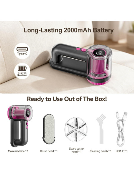 Afeitadora de tela Wauvmoss CY609 2 en 1 recargable 2000mAh