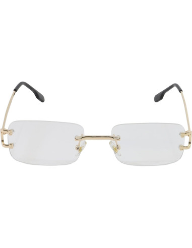 Gafas FLAWLESS EYEWEAR Doradas Unisex Lentes Claros 55mm