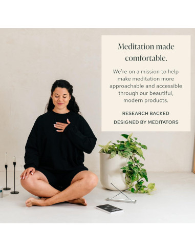 Cojín de Meditación Grande Mindful Modern 38 cm Algodón Orgánico