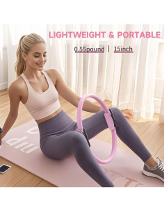 Juego de Anillo de Pilates Genérico con Pelota y Bandas 2