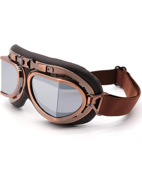Gafas de piloto vintage Kucehiup UV protección y plegables