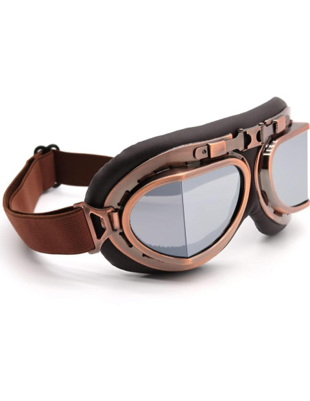 Gafas de piloto vintage Kucehiup UV protección y plegables