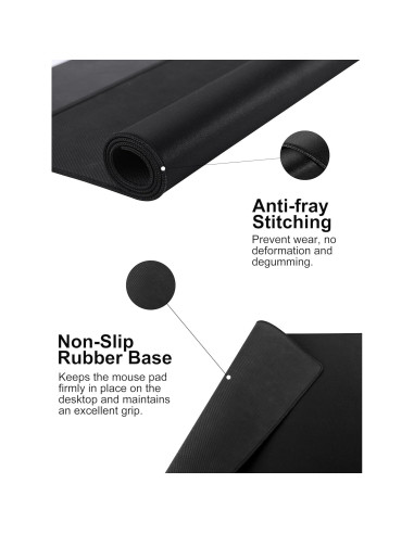 Alfombrilla de Carga Inalámbrica TopMade 80x40cm Negra