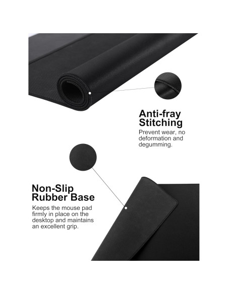 Alfombrilla de Carga Inalámbrica TopMade 80x40cm Negra