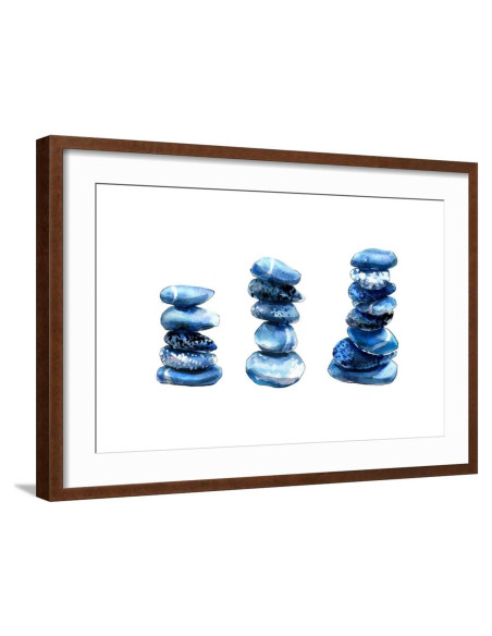 Impresión de Arte de Pared ART.COM Piedras Azules 73.66x53.34cm