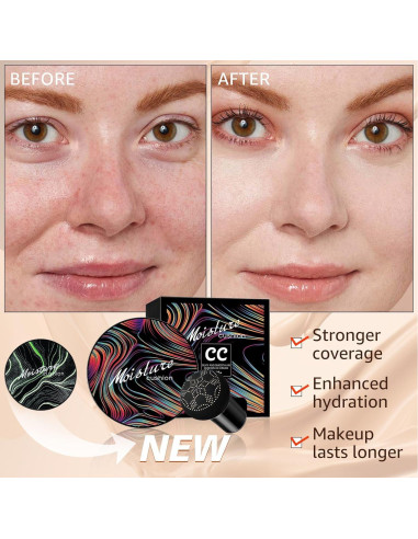 Crema CC OETUIOW Beige Buff - Hidratante y Corrector Facial