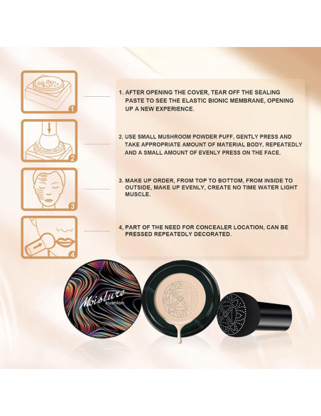 Crema CC OETUIOW Beige Buff - Hidratante y Corrector Facial