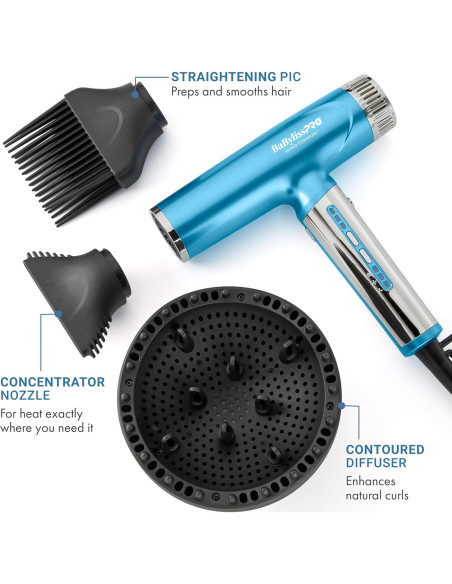 Secador de Pelo Profesional BaBylissPRO Nano Titanium 0.97kg