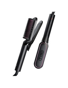 Cepillo Alisador TYMO 2 en 1, 200M Iones, Doble Voltaje, Antifrizz