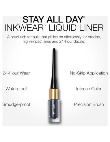 Delineador de Ojos Líquido Stila InkWear Luna Azul 12.29cm