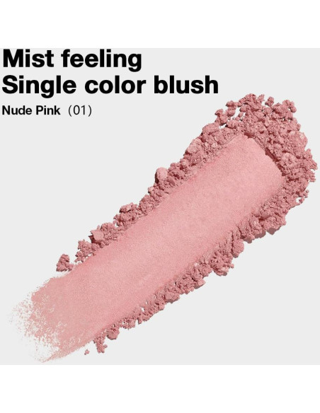 Rubor Mate Rosa Suave HHLTOH 6x6cm 7g - Larga Duración