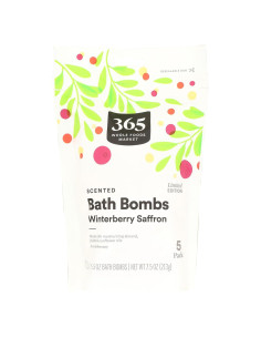 Bomba de Baño Saffron Winterberry 365 Whole Foods 5 Unidades