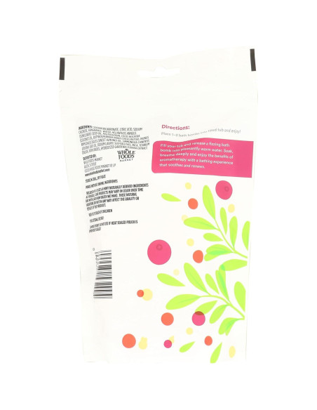 Bomba de Baño Saffron Winterberry 365 Whole Foods 5 Unidades