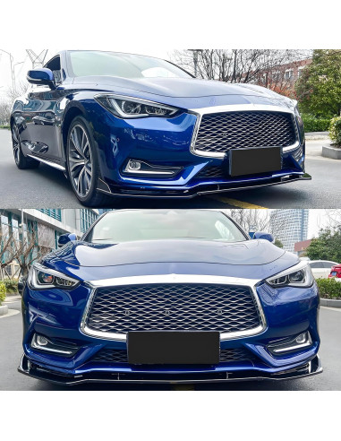 Spoiler Frontal Infiniti Q60 2017-2022 Negro Brillante