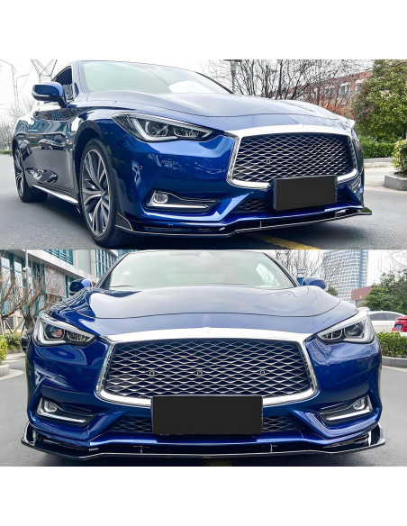Spoiler Frontal Infiniti Q60 2017-2022 Negro Brillante
