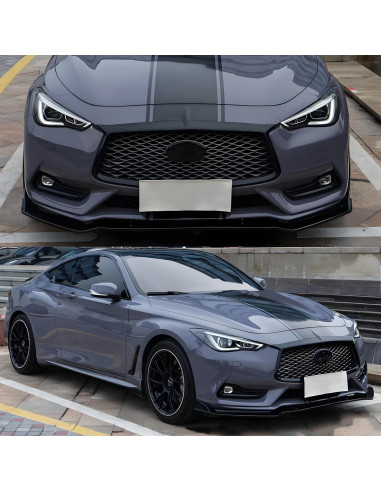 Spoiler Frontal Infiniti Q60 2017-2022 Negro Brillante