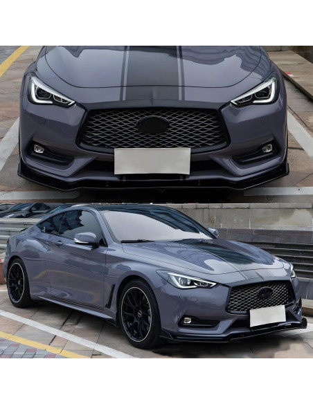 Spoiler Frontal Infiniti Q60 2017-2022 Negro Brillante